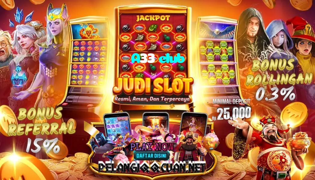 A33 club casino presented on mobile device in Pakistan with slots and live games
